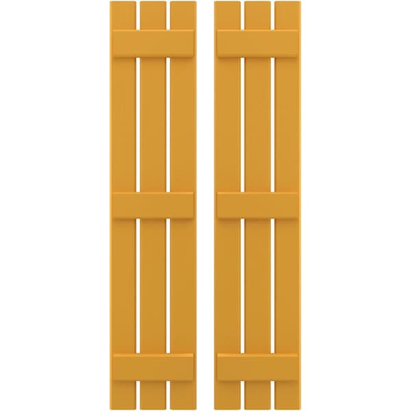 Ekena Millwork Americraft 3-Board, 3 Batten Exterior Real Wood Spaced Board-n-Batten Shutters, ARW401SB311X47TUH, PR ARW401SB311X47TUH - main